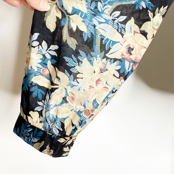 NWT Rebecca Taylor La Vie Fluer Foret Floral Top M - Picture 6 of 13